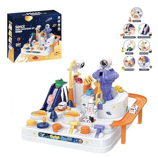 Space Great Adventure Set Astronaut Car Adventure Toy Car Race Tracks City Rescue Simplyfiy Home