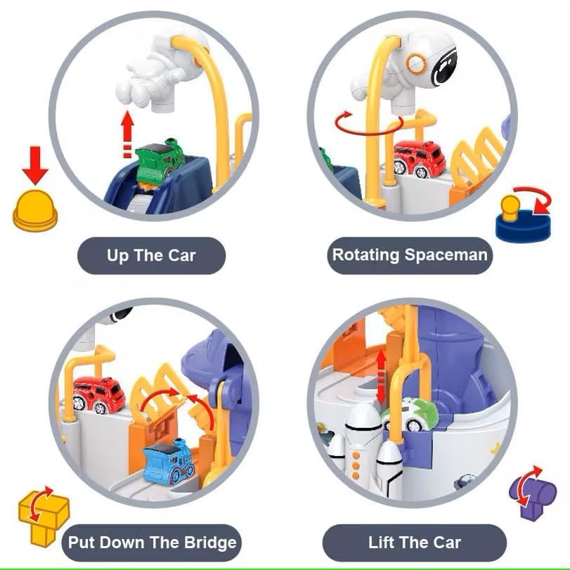 Space Great Adventure Set Astronaut Car Adventure Toy Car Race Tracks City Rescue Simplyfiy Home