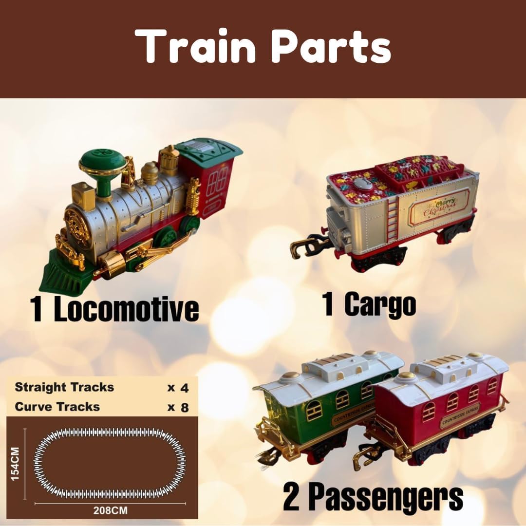 Real Smoke Classic Vintage Toy Train Set for Kids