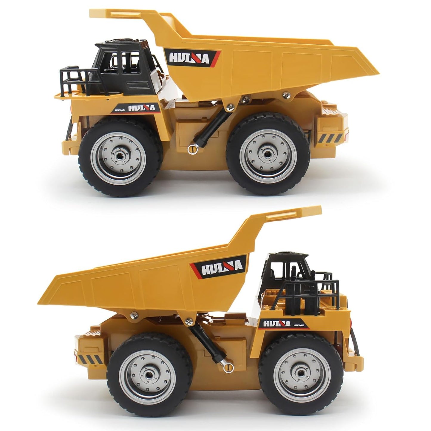 Remote Control Dump Truck 4 Wheel Driver Mine Construction Vehicle Toy Machine Model with LED Light