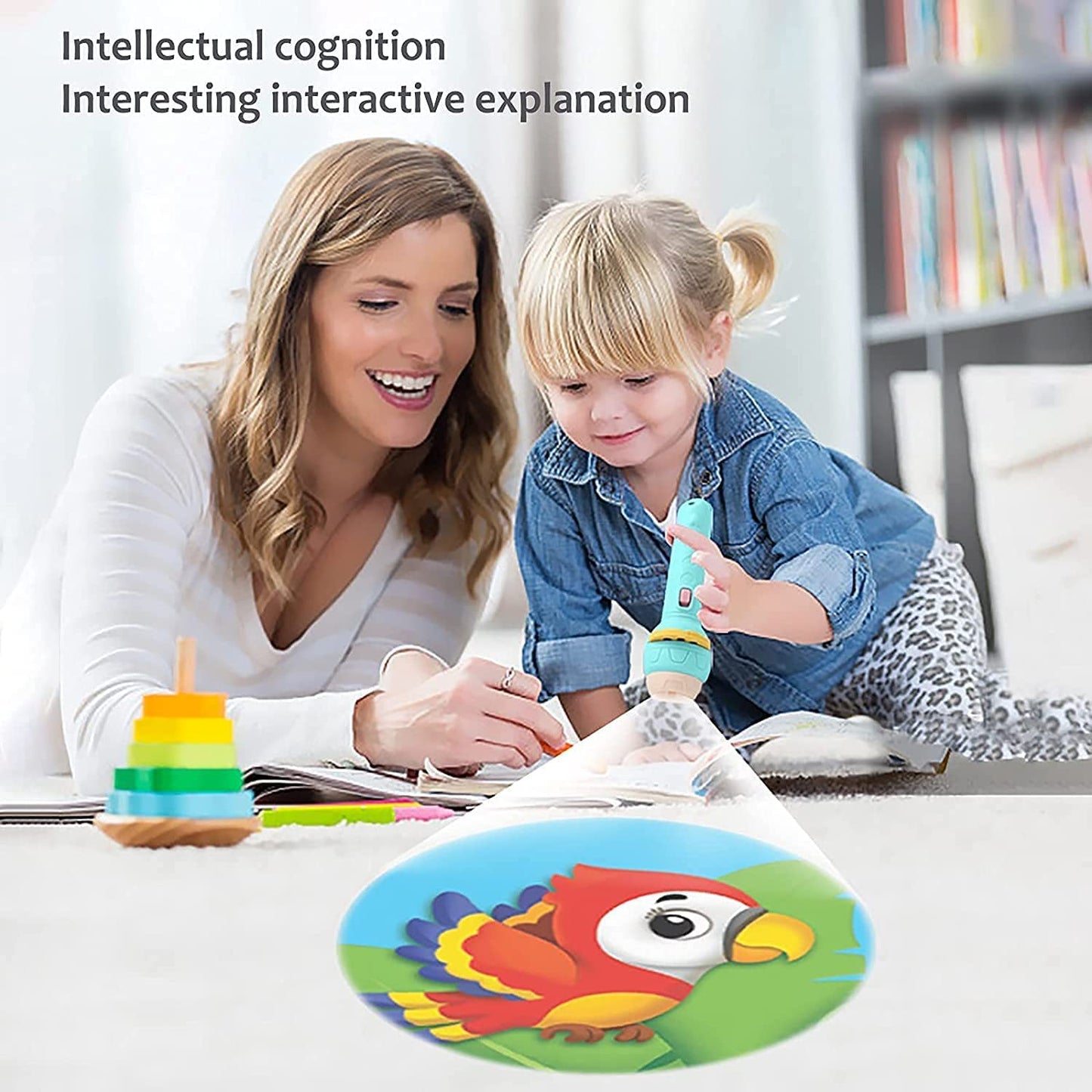 3 Slides 24 Patterns Mini Projector Torch Toy Simplyfiy Home