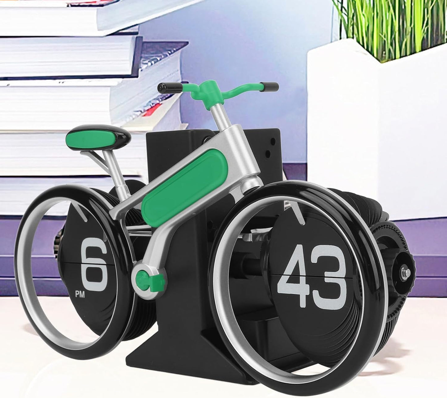 Bicycle Table Clock RETRO FLIP