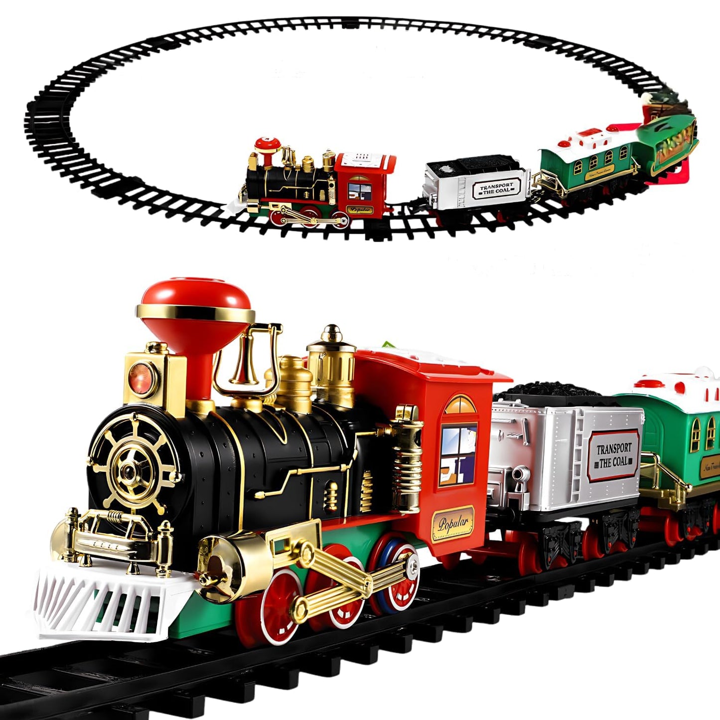 Real Smoke Classic Vintage Toy Train Set for Kids