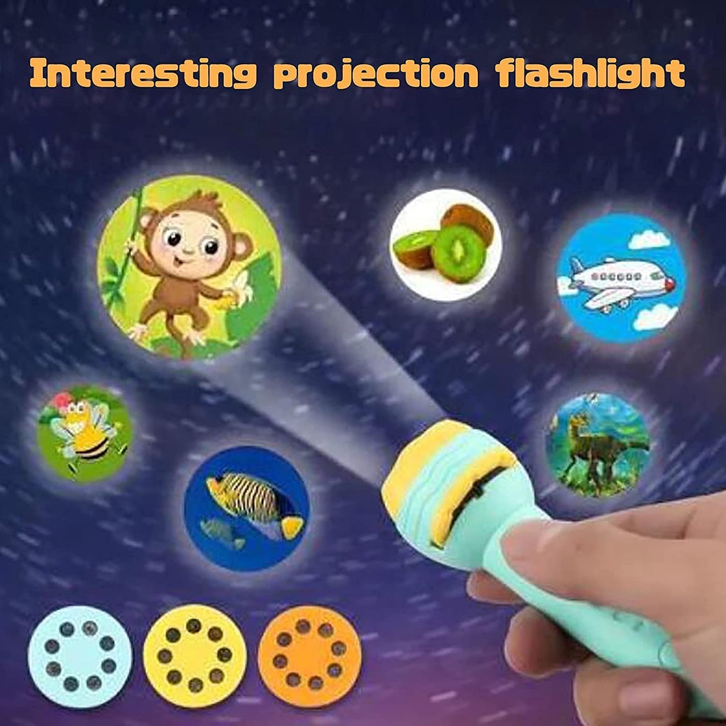 3 Slides 24 Patterns Mini Projector Torch Toy Simplyfiy Home