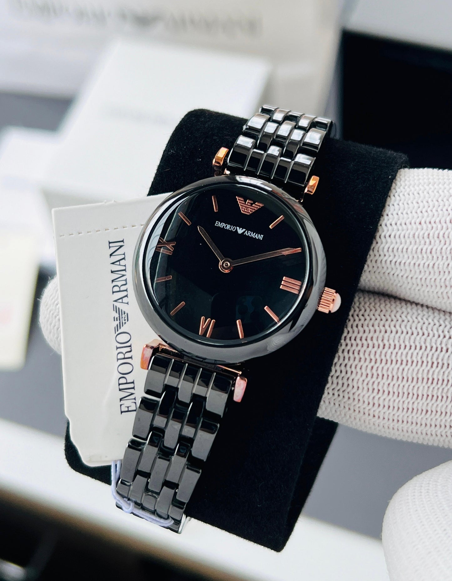Emporio Armani Ceramica – Classic Black Elegance for Her