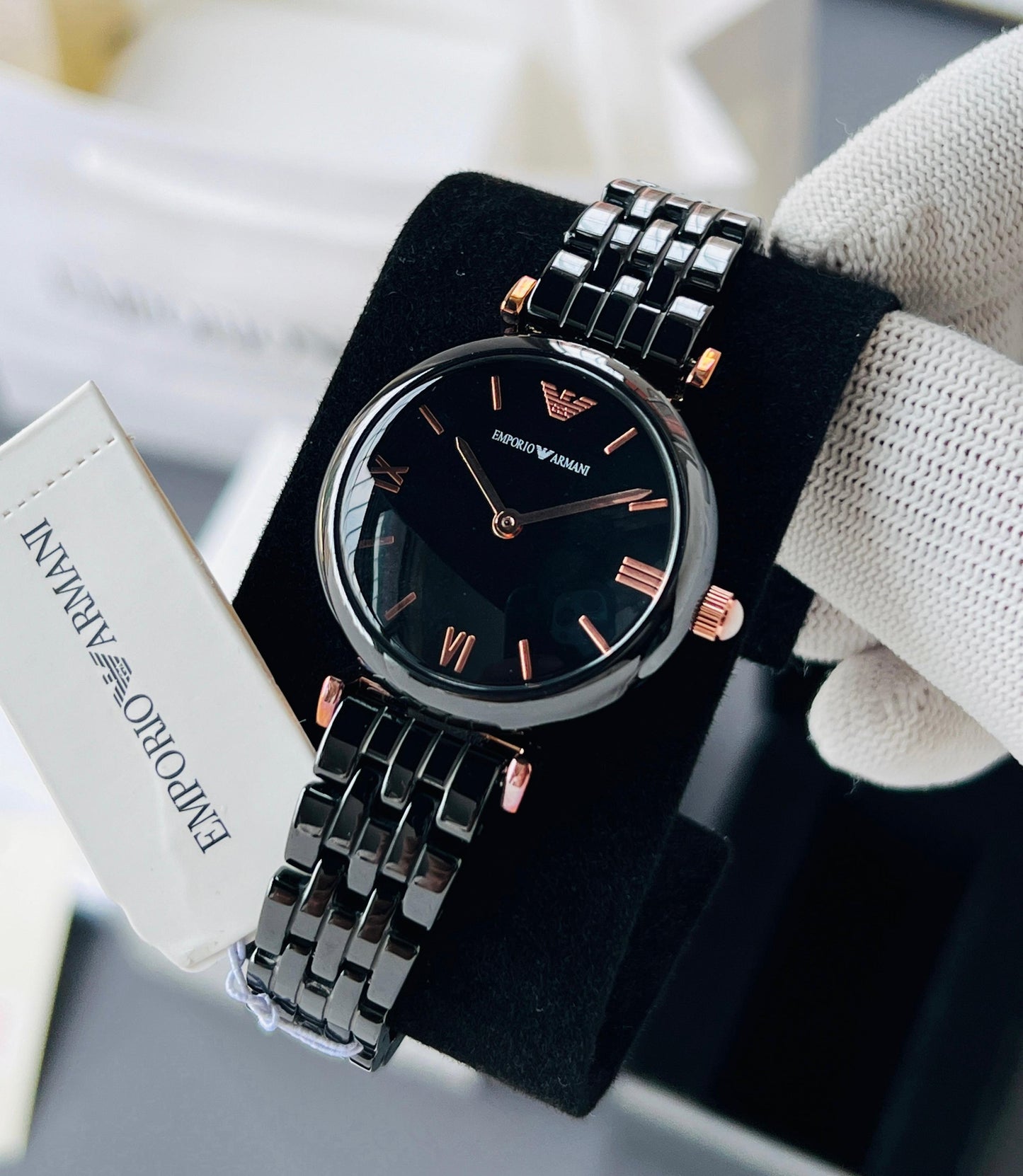 Emporio Armani Ceramica – Classic Black Elegance for Her