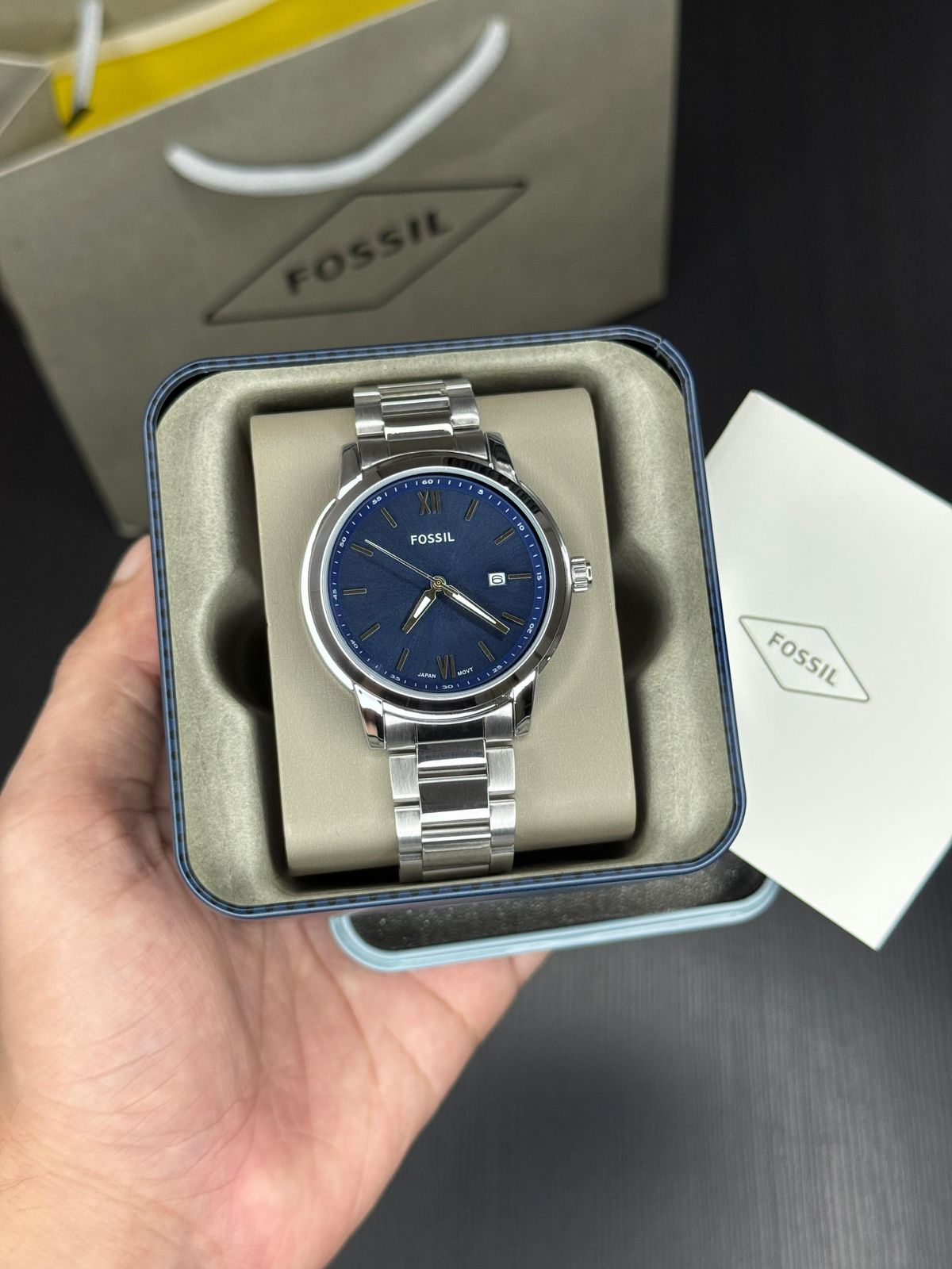 Fossil GS | Classic Blue Dial Elegance