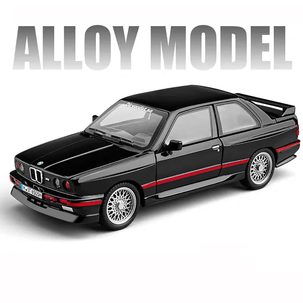 1:24 BMW M3 Model Car Die Cast Metal M3 Toy Cars with Light Sound Pullback Openable Door Cars Toy