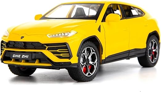 1/24 Big Lamborghini Urus Toy Car Metal Pull Back Diecast Car with Openable Door and Sound Light, Gifts Toys for Kids