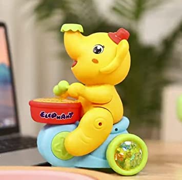 Elephant Musician Toy with Music and Flashing Light For Kids