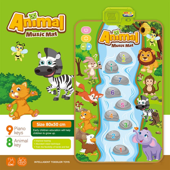 Animal music mat Interactive Animal Music Mat for Kids – Educational & Fun Play Pad