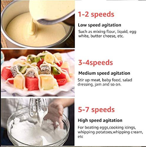 7 Speeds 260 Watt Hand Held Electric Egg Beater Simplyfiy Home