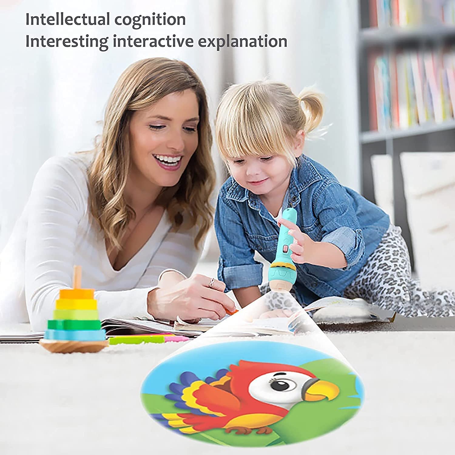 3 Slides 24 Patterns Mini Projector Torch Toy Simplyfiy Home