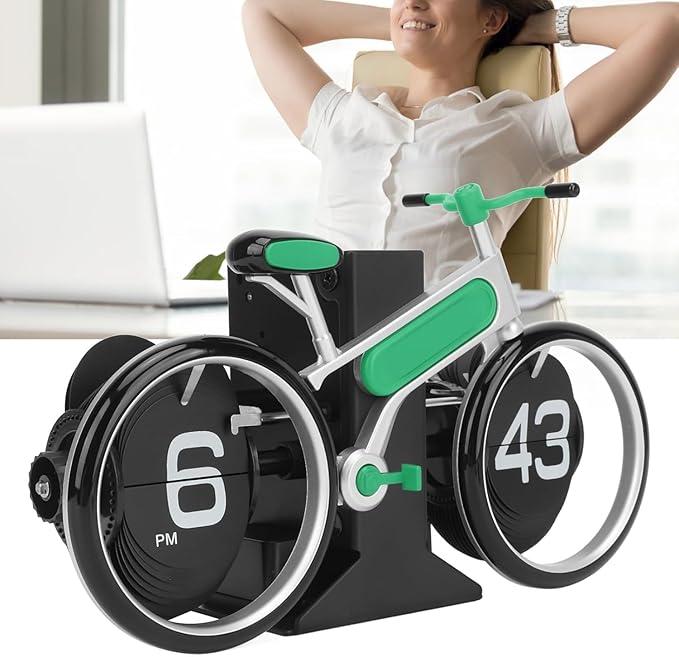Bicycle Table Clock RETRO FLIP