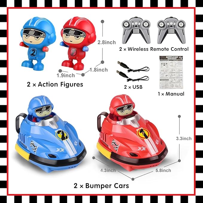 2 x Remote Control Car for Two Against Each Other Toy Car