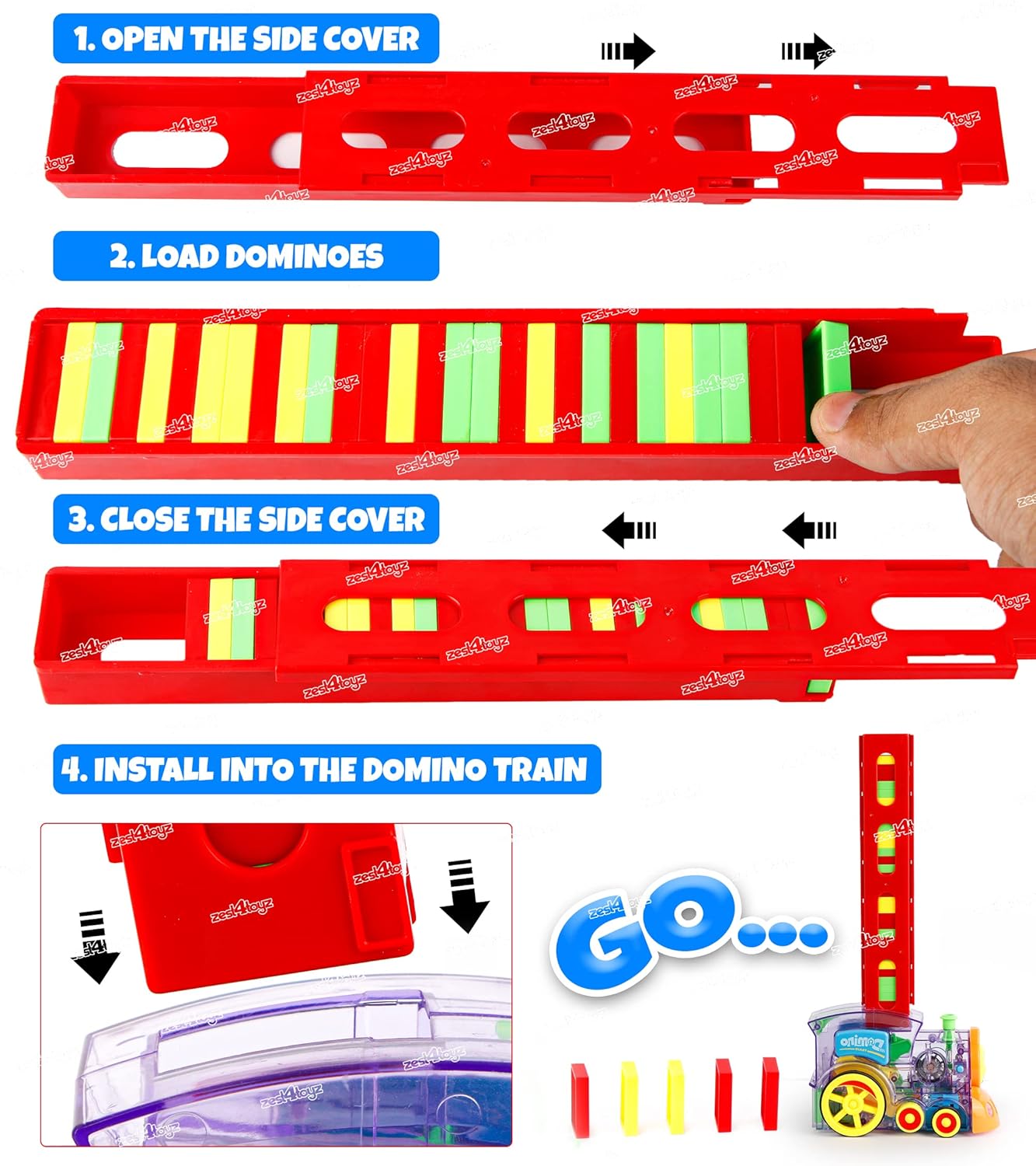 Automatic Domino Train Toy – Fun, Learning & Colorful Action
