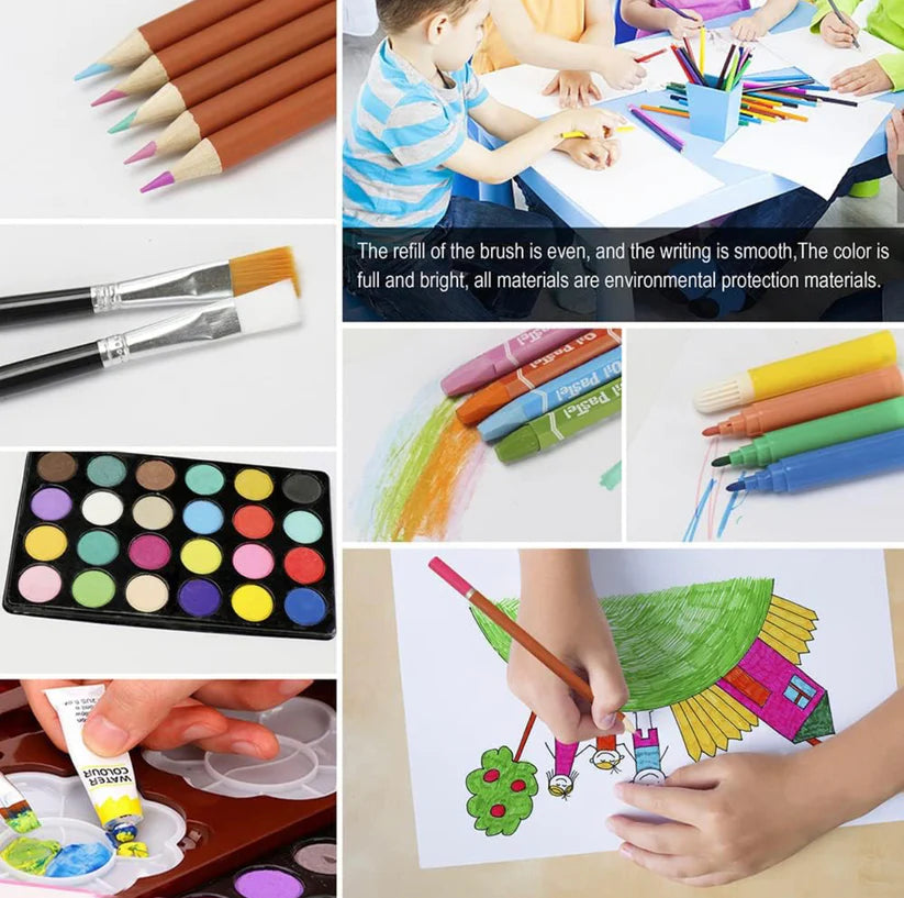 145pcs Art Painting Trunk for Kids & Adults