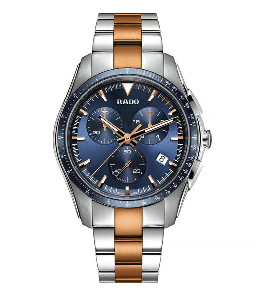 RADO Chronograph Blue Dial Watch – Bold Elegance for Him