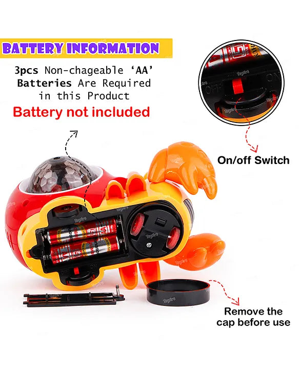 Multifunctional Musical Hermit Crab Baby Toy Simplyfiy Home