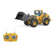 Metal RC Bulldozer Toy - 9-Channel Remote Control Construction Vehicle Dumping Bulldozerwith Lights & Sounds,