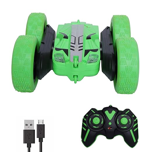 Double Flip Remote Control Stunt Car for Kids, 4 Wheel Drive Drift High Speed Simplyfiy Home