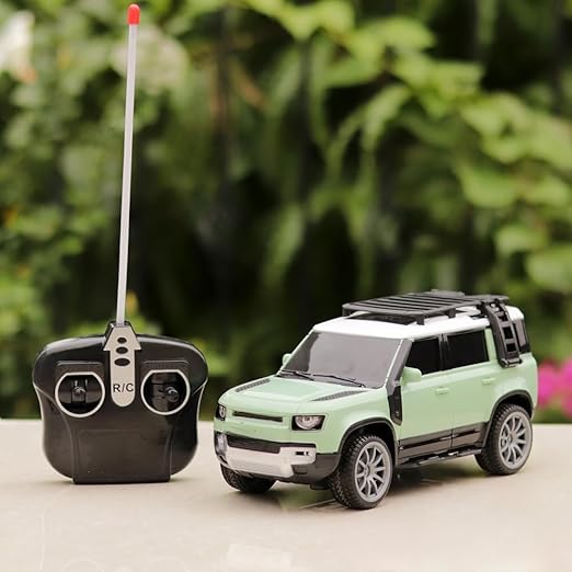 High-Speed Off-Road RC Defender – Light-Up Remote Control Racing Car Toy