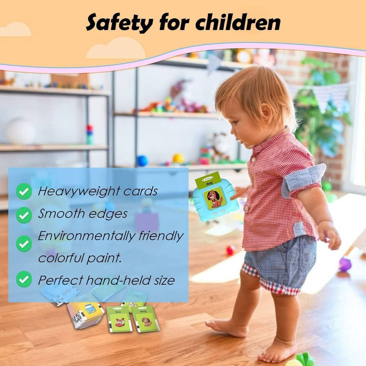 Toys Educational Learning Talking Flash Cards Talking English Words Simplyfiy Home