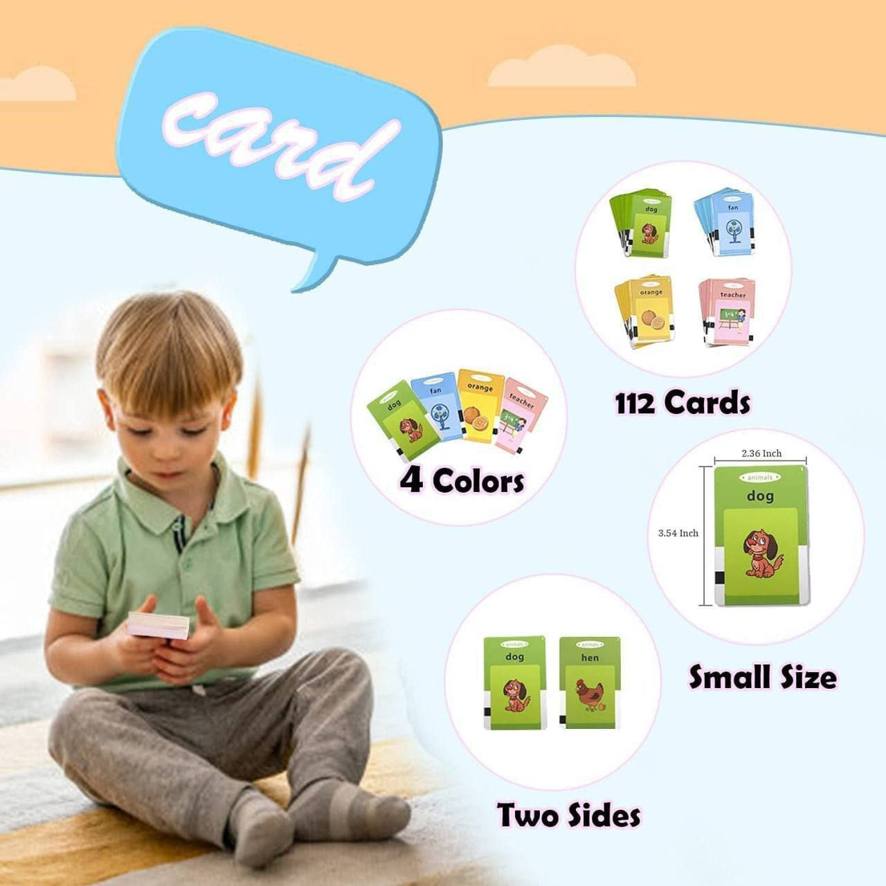 Toys Educational Learning Talking Flash Cards Talking English Words Simplyfiy Home