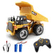 Remote Control Dump Truck 4 Wheel Driver Mine Construction Vehicle Toy Machine Model with LED Light
