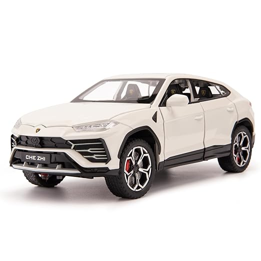1/24 Big Lamborghini Urus Toy Car Metal Pull Back Diecast Car with Openable Door and Sound Light, Gifts Toys for Kids